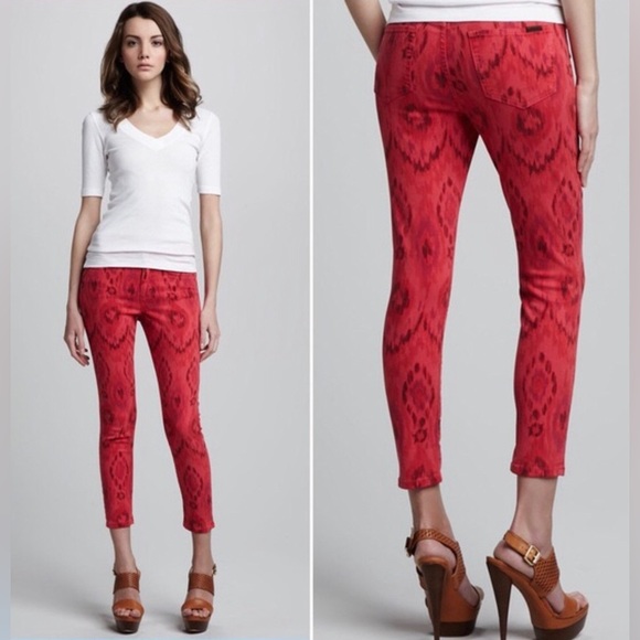 Joe’s Jeans Skinny Ankle Tribal Print Jeans Sz 31 - Picture 2 of 7